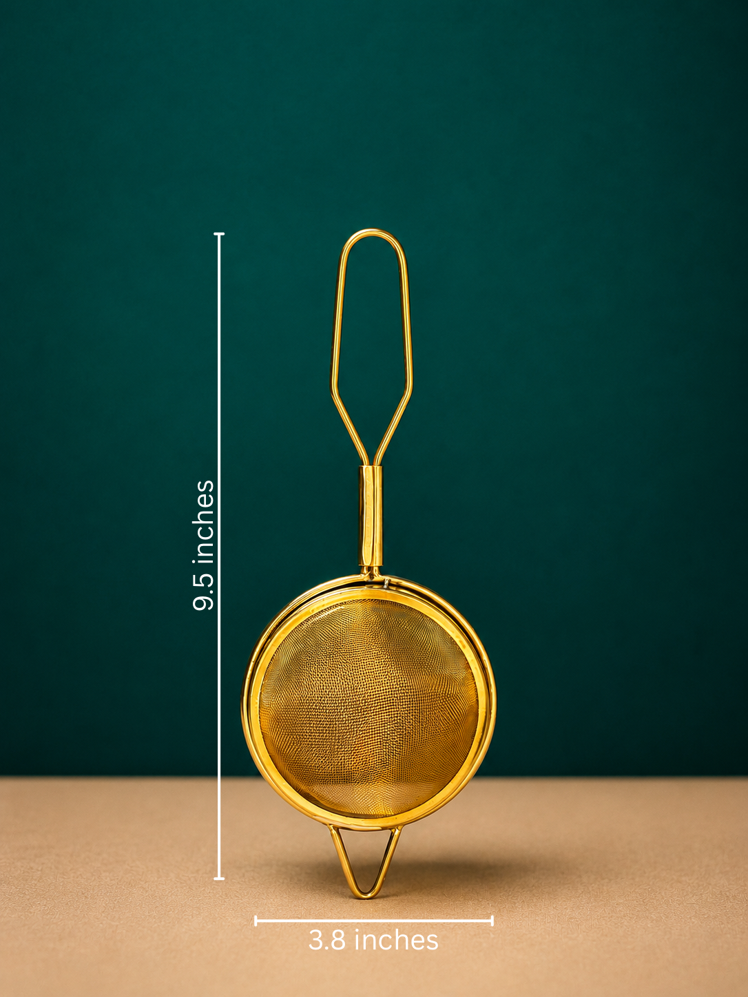 Vintage Brass Tea Strainer