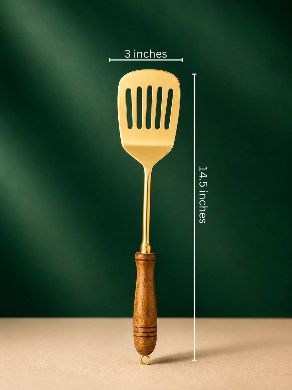Classic Brass Kitchen Utensil Set (Set of 4)