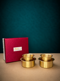 Traditional Brass Coffee Dabara Set