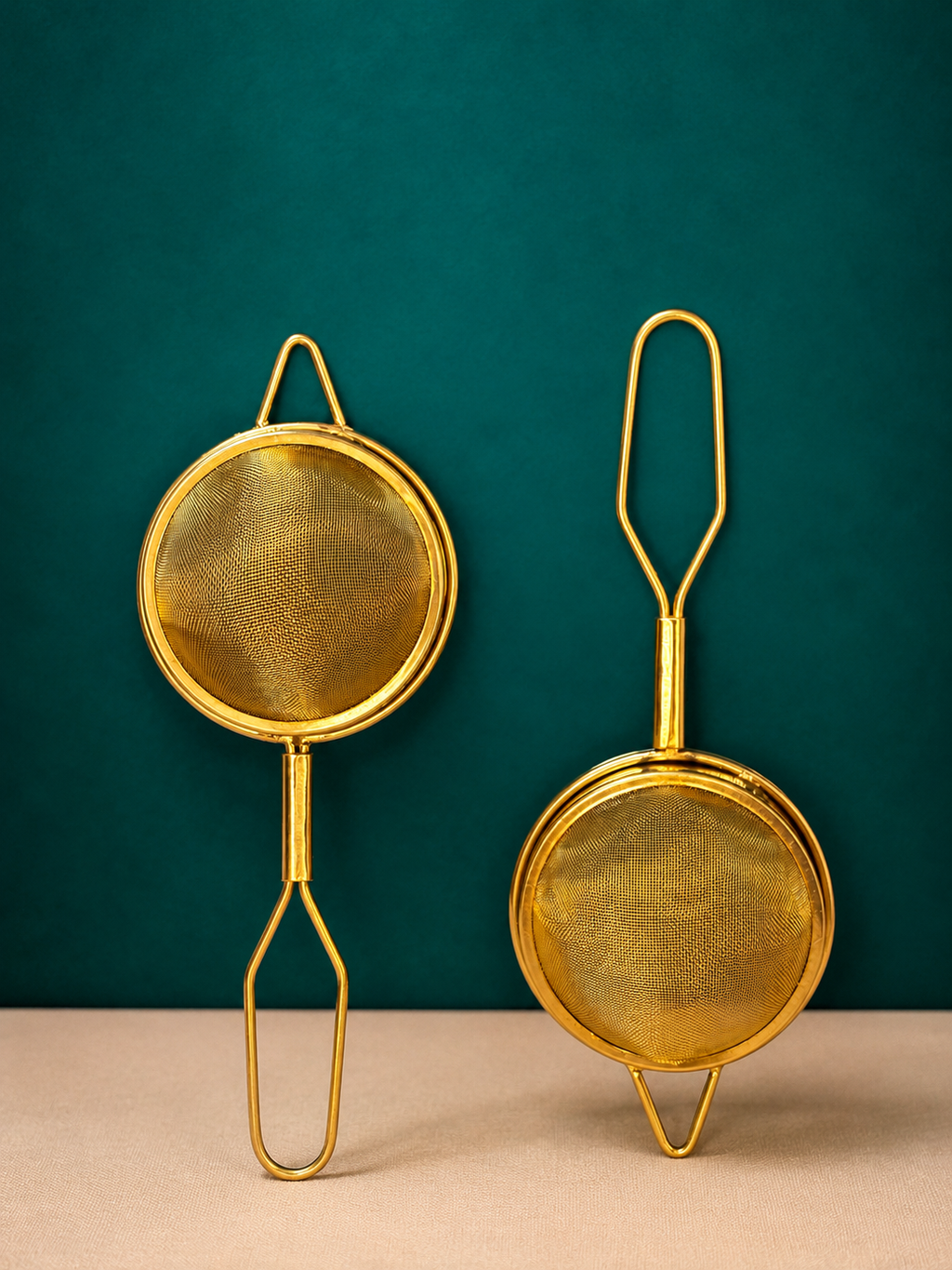 Vintage Brass Tea Strainer