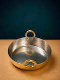 Royal Hammered Brass Shallow Kadhai