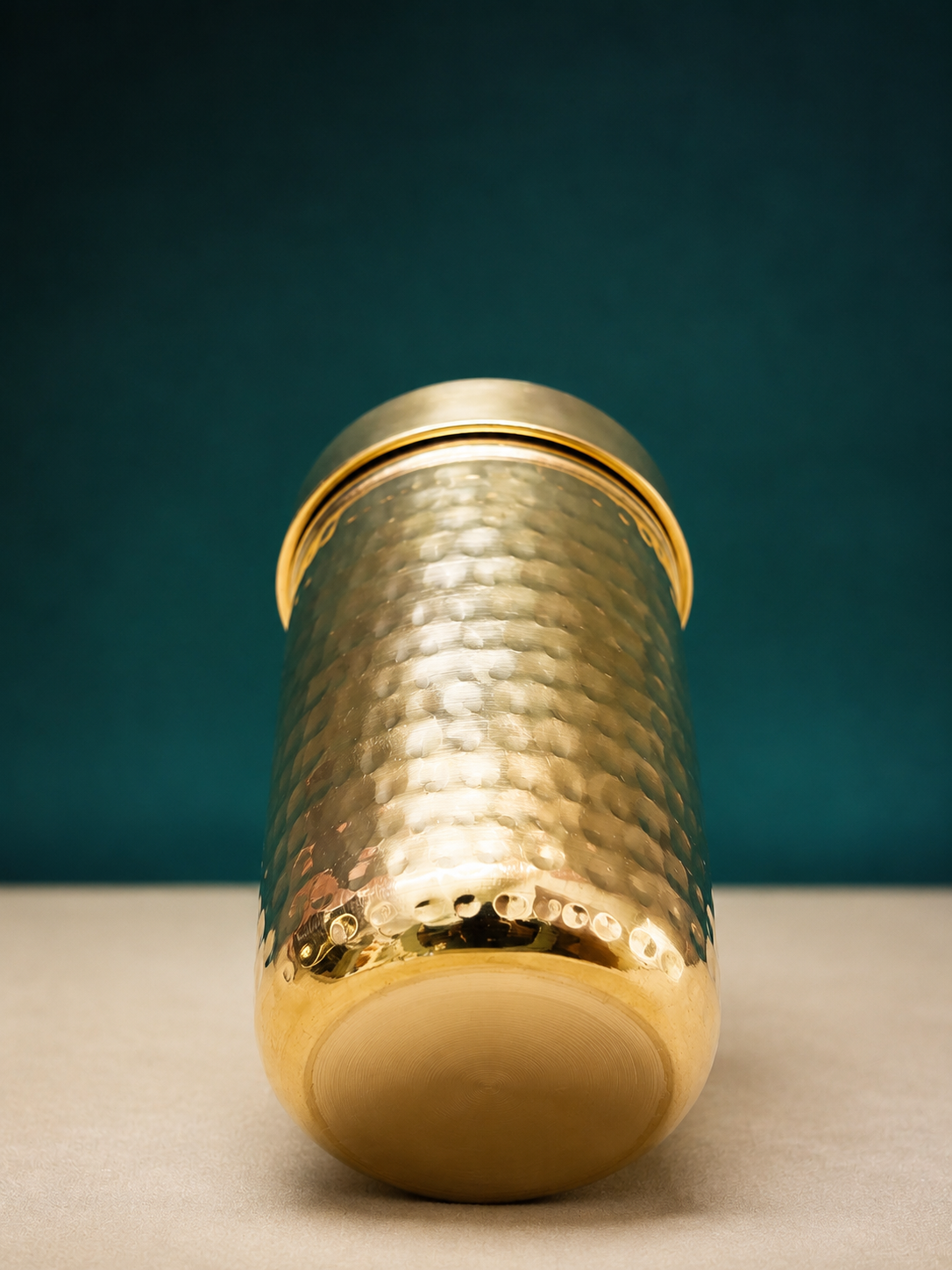 Hammered Brass Canister Set (Set of 3)
