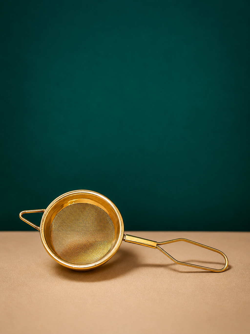 Vintage Brass Tea Strainer