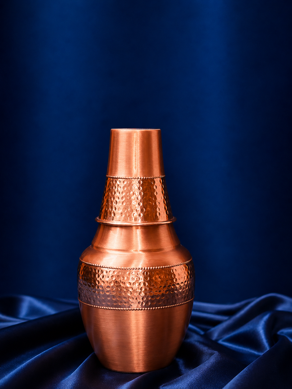 Pure Copper Water Pot & Glass Set