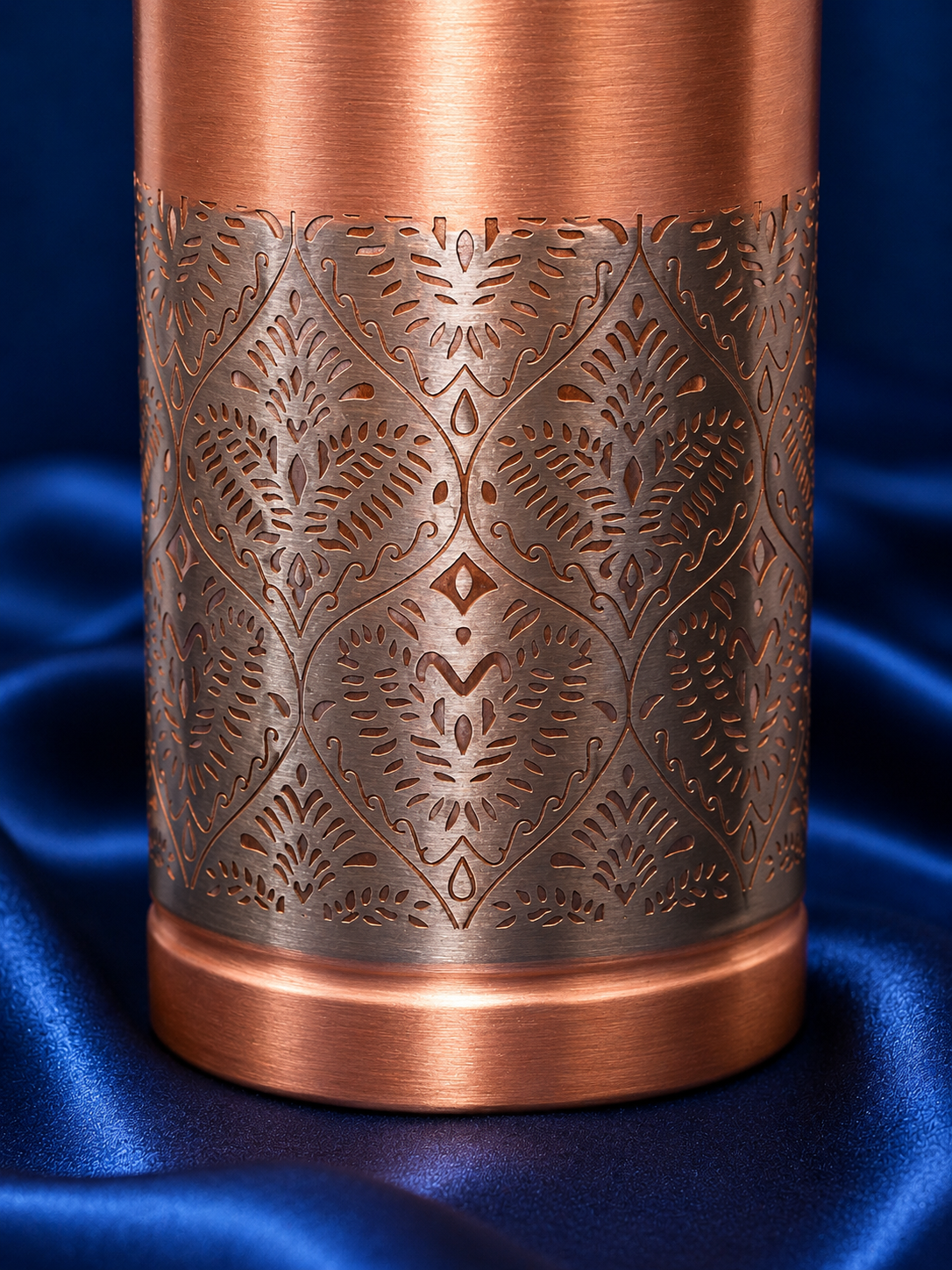 Pure Copper Engraved Water Bottle