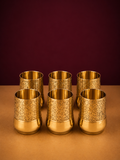 Royal Engraved Brass Glass