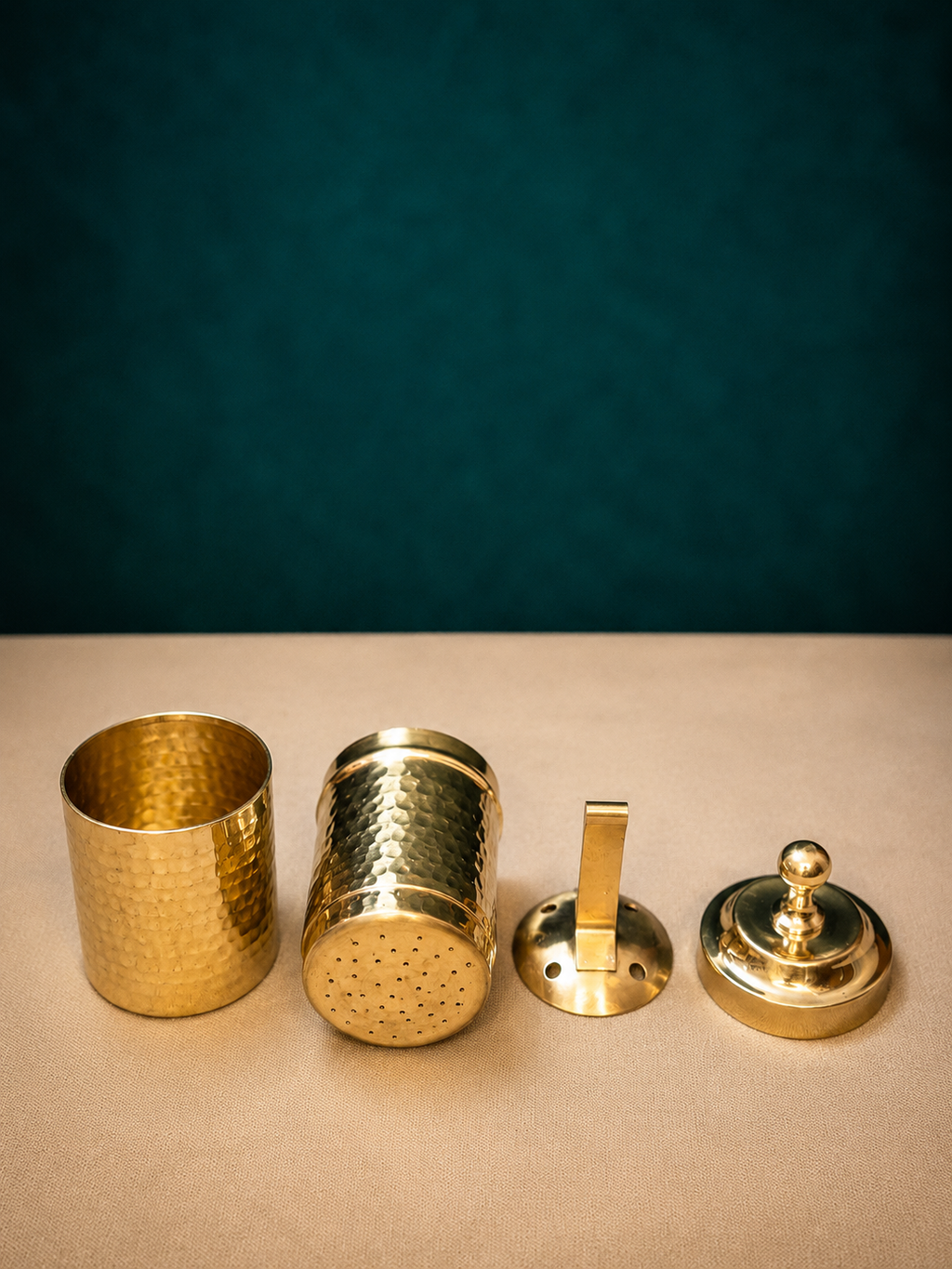 Traditional Hammered Brass Coffee Filter