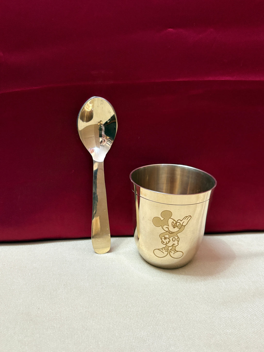 Pure Bronze Mickey Mouse Baby Dining Set