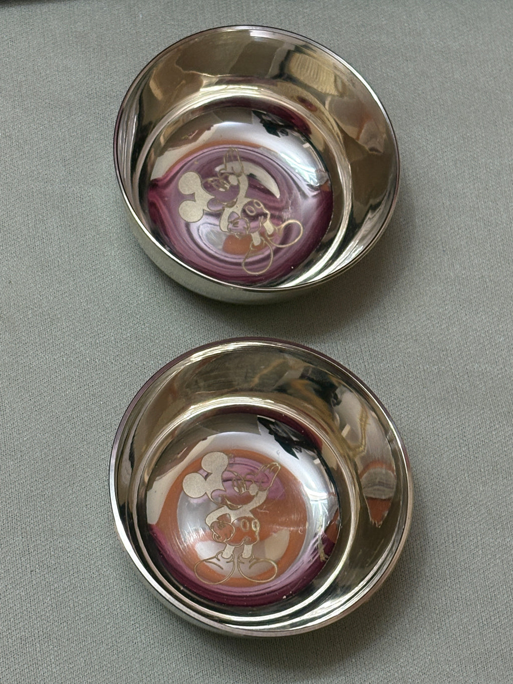 Pure Bronze Mickey Mouse Baby Dining Set