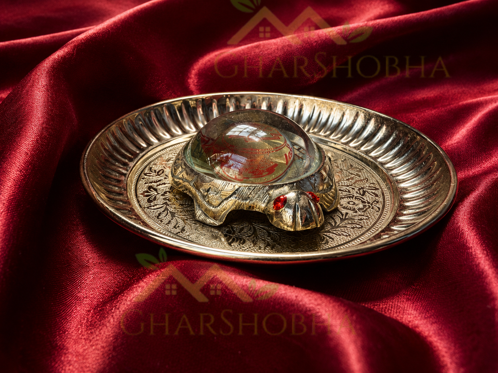 Divine Lakshmi Shree Yantra Vastu Tortoise with Plate