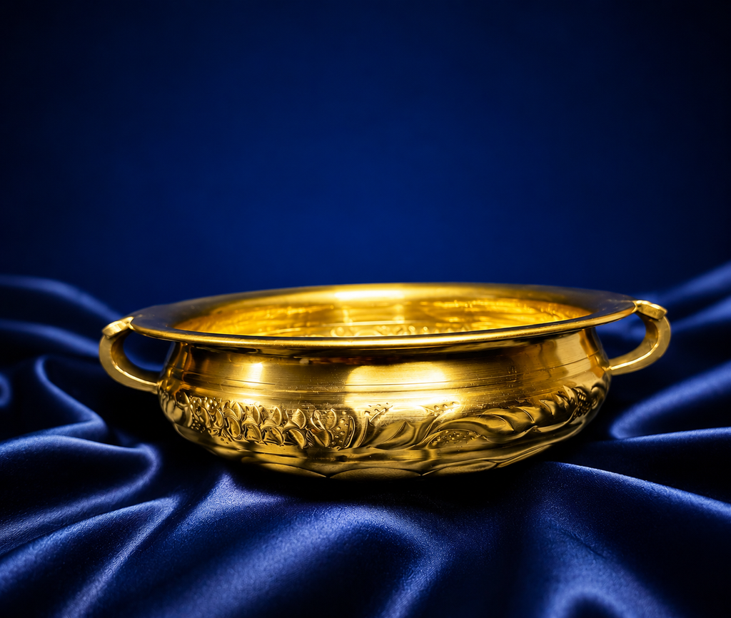 Royal Lotus Brass Urli Bowl