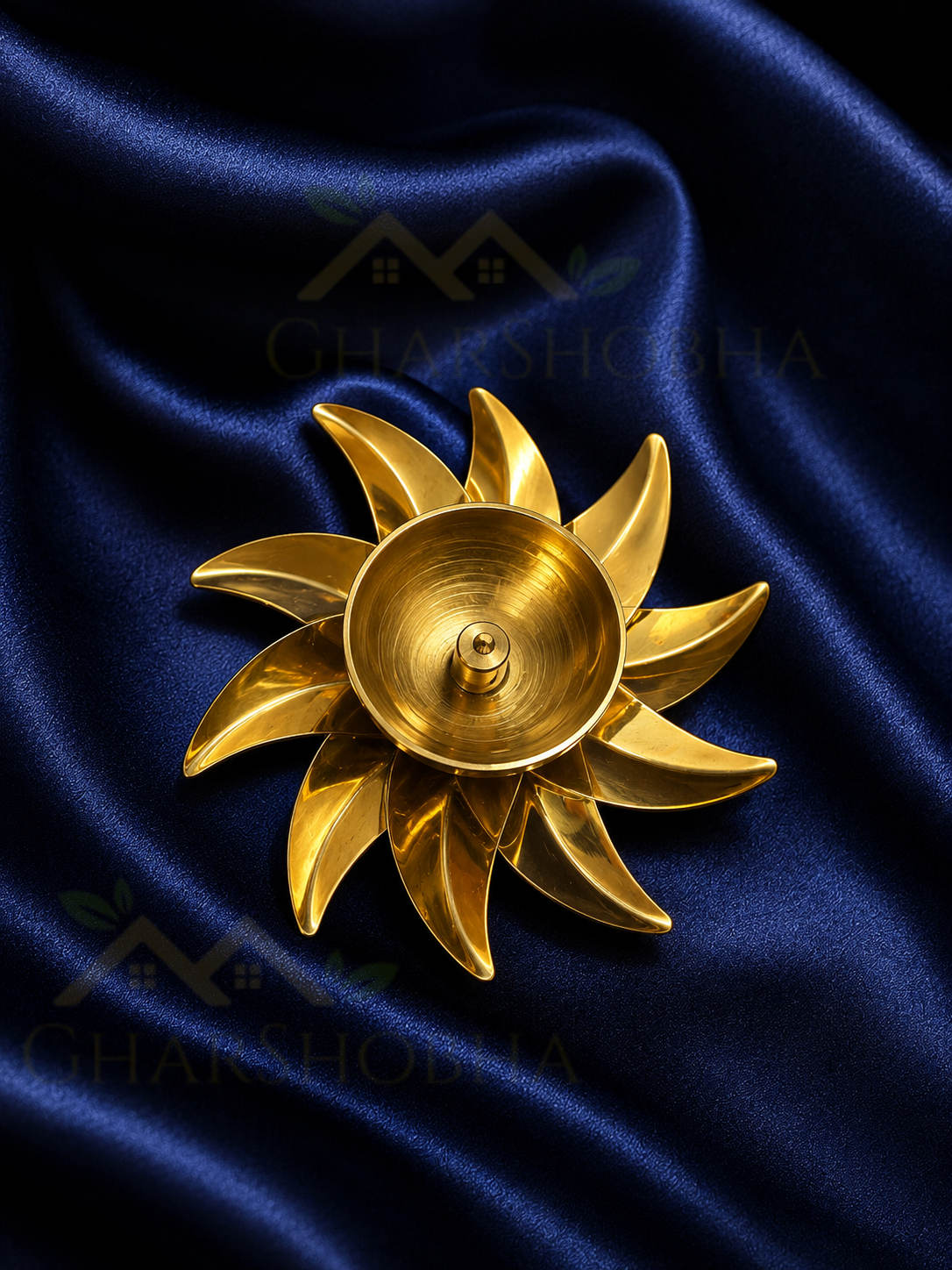 Sacred Chakra Brass Diya