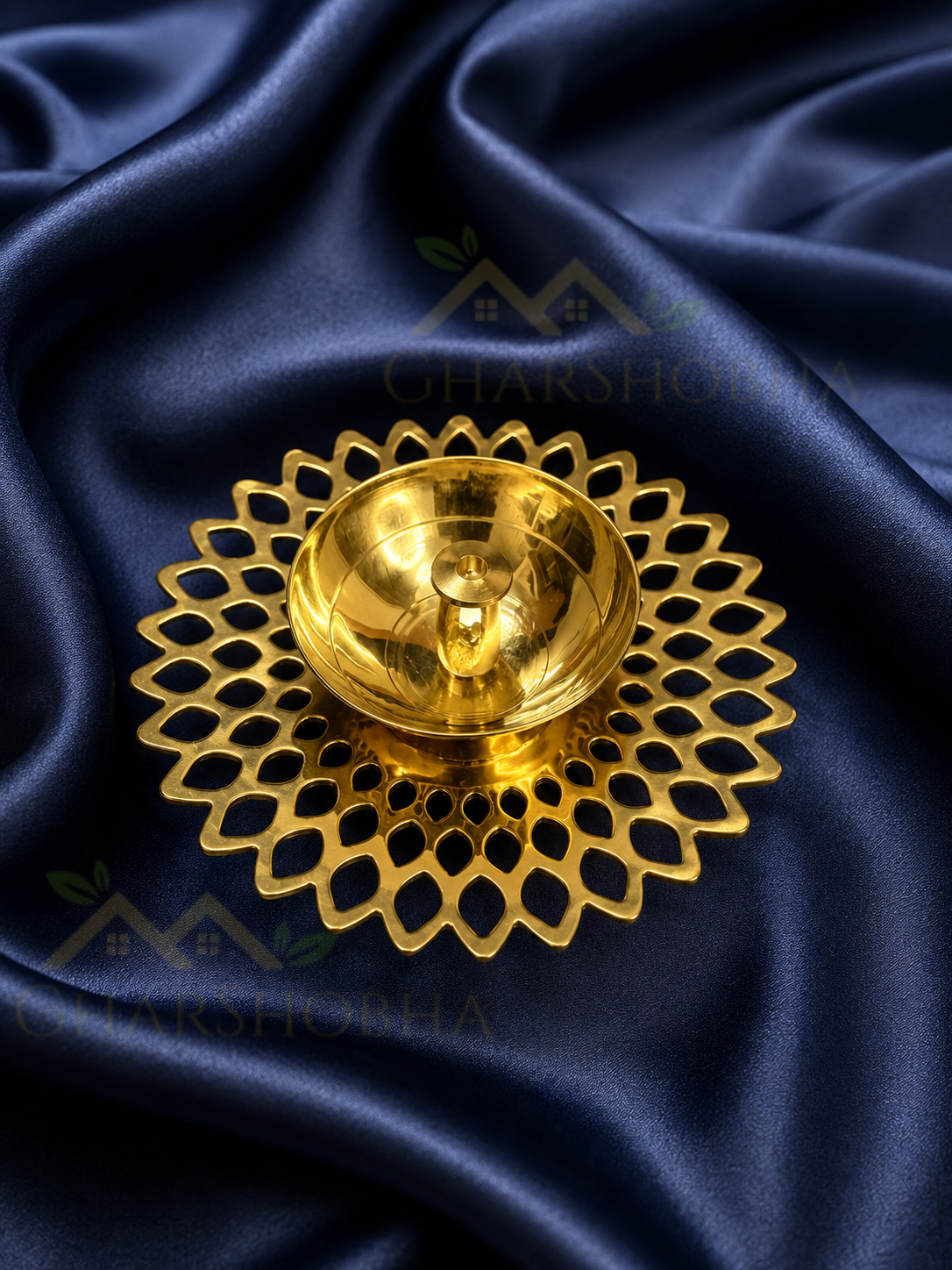 Golden Mandala Brass Diya