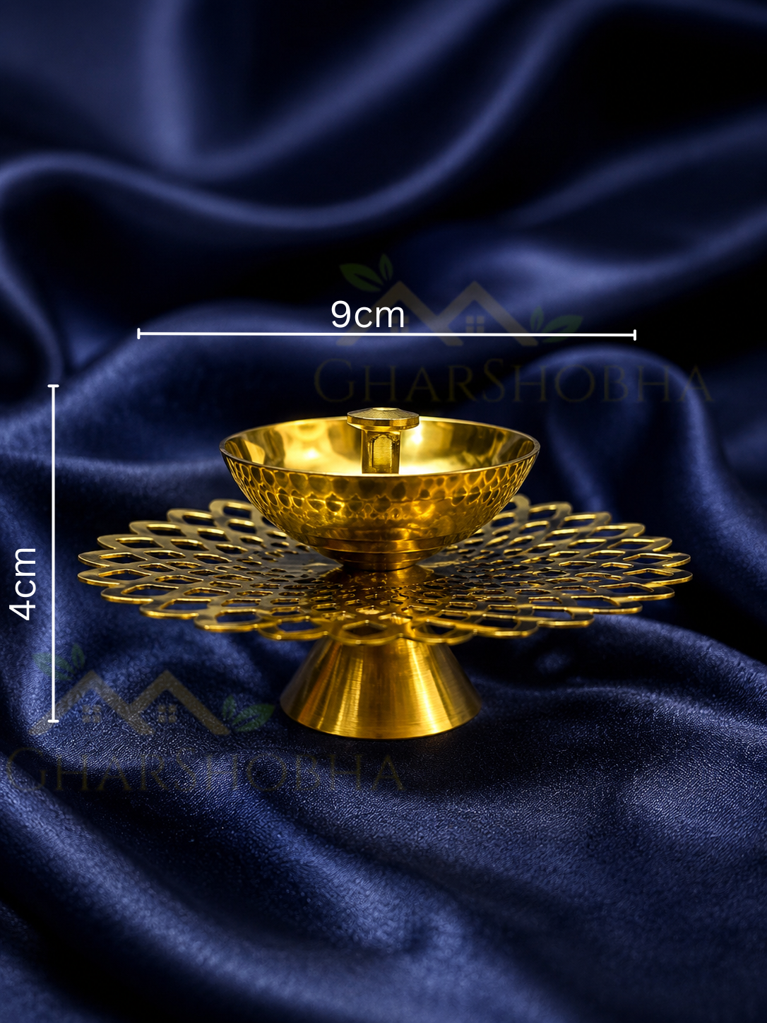 Golden Mandala Brass Diya